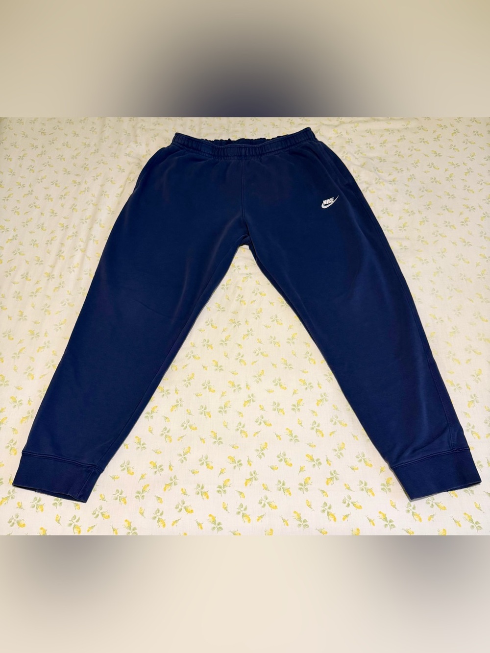 Nike Joggers Mens Large Navy Blue BV2871-410 Fleece Sweatpants